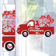 Load image into Gallery viewer, Acrylic Love Truck Single-Sided 5D DIY Diamond Painting Hanging Pendant 20x15cm
