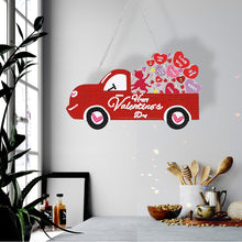 Load image into Gallery viewer, Acrylic Love Truck Single-Sided 5D DIY Diamond Painting Hanging Pendant 20x15cm
