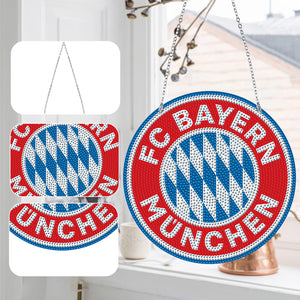 Badge Label Diamond Painting Hanging Pendant Suncatcher (FC Bayern Munchen)