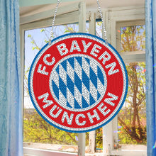 Load image into Gallery viewer, Badge Label Diamond Painting Hanging Pendant Suncatcher (FC Bayern Munchen)
