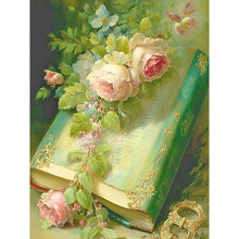 Load image into Gallery viewer, Flowers And Books 30X40CM(Canvas) Full Round Drill Diamond Painting
