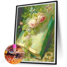 Load image into Gallery viewer, Flowers And Books 30X40CM(Canvas) Full Round Drill Diamond Painting
