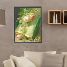 Load image into Gallery viewer, Flowers And Books 30X40CM(Canvas) Full Round Drill Diamond Painting
