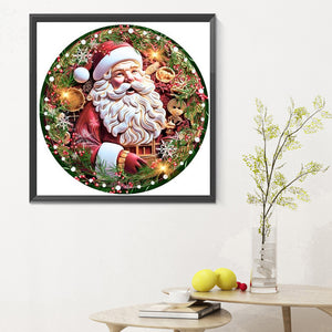 Santa Claus 30X30CM(Canvas) Full Round Drill Diamond Painting