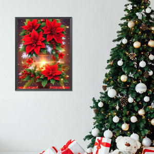 Christmas Atmosphere 30X40CM(Canvas) Full Round Drill Diamond Painting