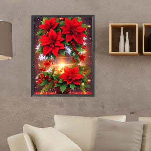 Christmas Atmosphere 30X40CM(Canvas) Full Round Drill Diamond Painting