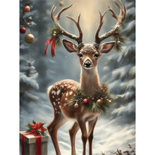 Load image into Gallery viewer, Christmas Reindeer 30X40CM(Canvas) Full Round Drill Diamond Painting
