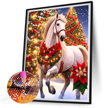 Load image into Gallery viewer, Christmas White Horse 30X40CM(Canvas) Full Round Drill Diamond Painting
