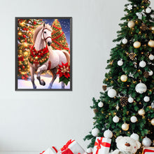 Load image into Gallery viewer, Christmas White Horse 30X40CM(Canvas) Full Round Drill Diamond Painting
