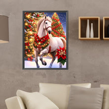 Load image into Gallery viewer, Christmas White Horse 30X40CM(Canvas) Full Round Drill Diamond Painting
