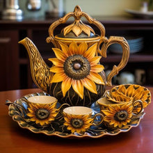 Load image into Gallery viewer, Sunflower Tea Set 30X30CM(Canvas) Full Round Drill Diamond Painting
