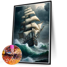 Load image into Gallery viewer, Sea Sailing Boat 50X70CM(Canvas) Full Square Drill Diamond Painting
