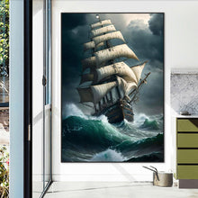 Load image into Gallery viewer, Sea Sailing Boat 50X70CM(Canvas) Full Square Drill Diamond Painting
