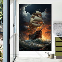 Load image into Gallery viewer, Sea Sailing Boat 50X70CM(Canvas) Full Square Drill Diamond Painting
