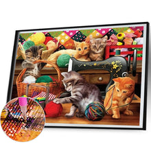 Load image into Gallery viewer, Cat 50X40CM(Canvas) Full Square Drill Diamond Painting
