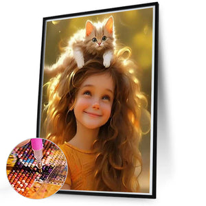 Girl 50X70CM(Canvas) Full Square Drill Diamond Painting