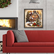 Load image into Gallery viewer, Snow Cabin 30X30CM(Canvas) Full Round Drill Diamond Painting
