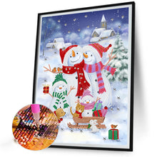 Load image into Gallery viewer, Snowman 30X40CM(Canvas) Partial Special Shaped Drill Diamond Painting
