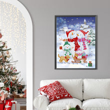 Load image into Gallery viewer, Snowman 30X40CM(Canvas) Partial Special Shaped Drill Diamond Painting
