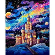 Load image into Gallery viewer, Castle Under The Stars 45X55CM(Canvas) Full AB Round Drill Diamond Painting
