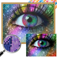 Load image into Gallery viewer, Colorful Eyes 45X35CM(Canvas) Full AB Square Drill Diamond Painting
