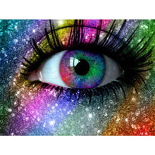 Load image into Gallery viewer, Colorful Eyes 45X35CM(Canvas) Full AB Square Drill Diamond Painting
