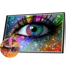Load image into Gallery viewer, Colorful Eyes 45X35CM(Canvas) Full AB Square Drill Diamond Painting
