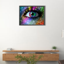 Load image into Gallery viewer, Colorful Eyes 45X35CM(Canvas) Full AB Square Drill Diamond Painting
