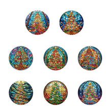 Load image into Gallery viewer, 8 PCS Acrylic Single-Sided DIY Diamond Painting Hanging Pendant (Christmas Tree)
