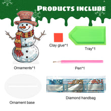 Load image into Gallery viewer, Diamond Painting Desktop Ornaments Kit for Office Desktop Decor (Snowman #6)
