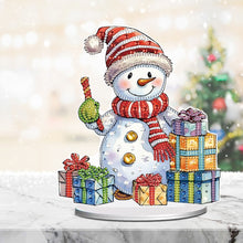 Load image into Gallery viewer, Diamond Painting Desktop Ornaments Kit for Office Desktop Decor(Decor Snowman#7)
