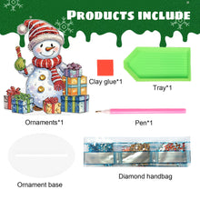 Load image into Gallery viewer, Diamond Painting Desktop Ornaments Kit for Office Desktop Decor(Decor Snowman#7)
