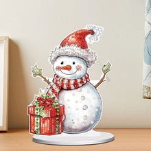 Load image into Gallery viewer, Diamond Painting Desktop Ornaments Kit for Office Desktop Decor (Happy Snowman)
