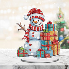 Load image into Gallery viewer, Diamond Painting Desktop Ornaments Kit for Office Desktop Decor(Gift Snowman #9)
