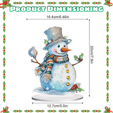 Load image into Gallery viewer, Diamond Painting Desktop Ornament Kit for Office Desktop Decor(Decor Snowman#10)
