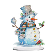 Load image into Gallery viewer, Diamond Painting Desktop Ornament Kit for Office Desktop Decor(Decor Snowman#10)
