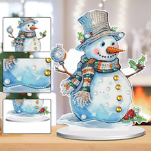 Load image into Gallery viewer, Diamond Painting Desktop Ornament Kit for Office Desktop Decor(Decor Snowman#10)
