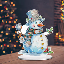 Load image into Gallery viewer, Diamond Painting Desktop Ornament Kit for Office Desktop Decor(Decor Snowman#10)
