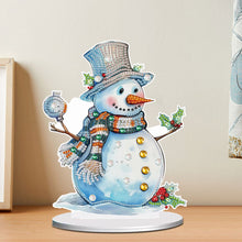 Load image into Gallery viewer, Diamond Painting Desktop Ornament Kit for Office Desktop Decor(Decor Snowman#10)
