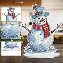 Load image into Gallery viewer, Diamond Painting Desktop Ornaments Kit for Office Desktop Decor (Snowman #12)
