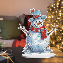 Load image into Gallery viewer, Diamond Painting Desktop Ornaments Kit for Office Desktop Decor (Snowman #12)
