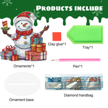 Load image into Gallery viewer, Diamond Painting Desktop Ornaments Kit for Office Desktop Decor (Candle Snowman)
