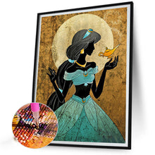 Load image into Gallery viewer, Princess Jasmine Silhouette 40X50CM(Canvas) Full Round Drill Diamond Painting
