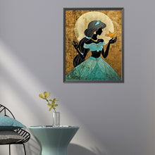 Load image into Gallery viewer, Princess Jasmine Silhouette 40X50CM(Canvas) Full Round Drill Diamond Painting
