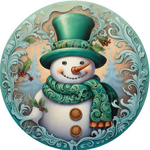 Load image into Gallery viewer, Snowman 30X30CM(Canvas) Full Round Drill Diamond Painting
