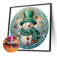 Load image into Gallery viewer, Snowman 30X30CM(Canvas) Full Round Drill Diamond Painting
