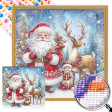 Load image into Gallery viewer, Santa Claus 45X45CM(Canvas) Full AB Round Drill Diamond Painting
