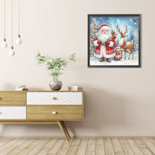 Load image into Gallery viewer, Santa Claus 45X45CM(Canvas) Full AB Round Drill Diamond Painting
