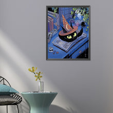 Load image into Gallery viewer, Black Cat 40X50CM(Canvas) Full Round Drill Diamond Painting
