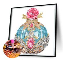 Load image into Gallery viewer, Pink And Blue Perfume 30*30CM(Canvas) Partial Special Shaped Drill Diamond Painting
